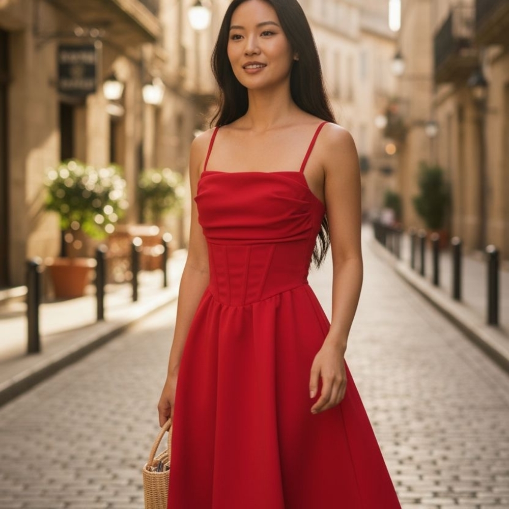 NWT Elegant Red Women's Dress